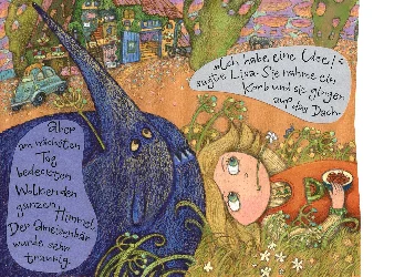 Illustration einer Seite aus einem Kinderbuch